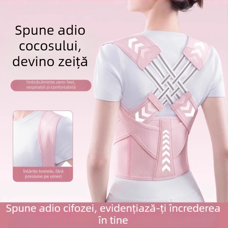 Corector de postură pentru adulți – Unisex, Model: Trei Curele de Corecție (2024)