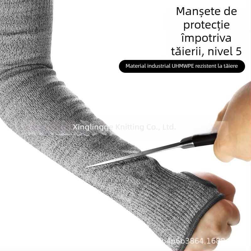 Manșon HPPE rezistent la tăiere, gradul 5, protecție împotriva zgârieturilor pentru reparații auto, sudură, prelucrarea lemnului și gravură