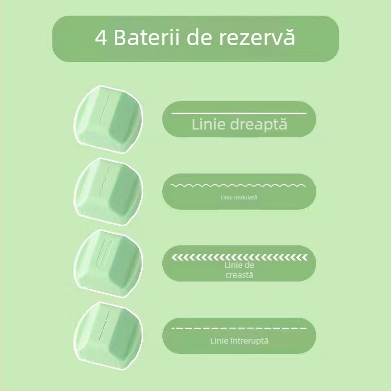 Tăietor de hârtie manual, model rotativ 4 în 1, Shangmei, din plastic