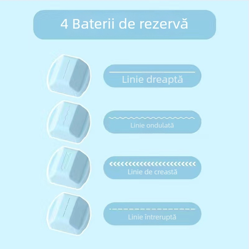 Tăietor de hârtie manual, model rotativ 4 în 1, Shangmei, din plastic