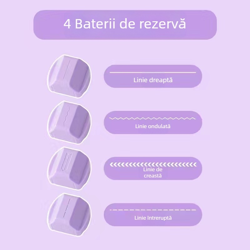 Tăietor de hârtie manual, model rotativ 4 în 1, Shangmei, din plastic