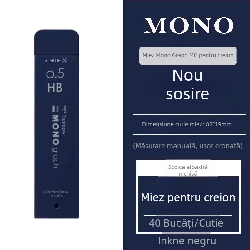 Refil pentru creion mecanic Dragonfly, model R3/R5-MG, 0,5 mm, corp din plastic