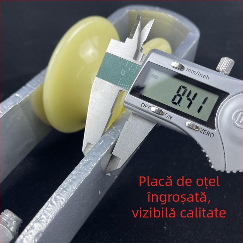 Rulment de evacuare din nylon pentru cale ferată, tip cârlig-rotă, canal închis pentru cablu optic, pentru cabluri de alimentare și țeavă PE