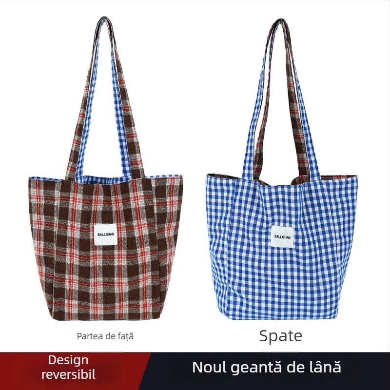 Geantă de subraț din pluș, cu model carouri și leopard, formă verticală pătrată, închidere cu lacăt