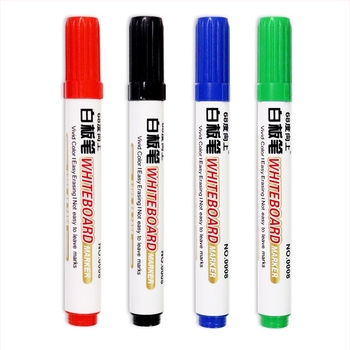 Marker pentru tablă albă, pe bază de apă, lățime linie de 2 mm, corp din plastic, model de 68 grade