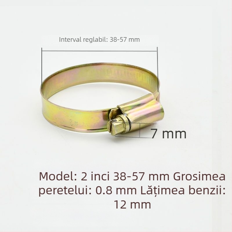 Colier pentru furtun de apă - îngroșat și mai lat, diametru nominal 26 mm, diametru de fixare 25 mm, marcă: Altă