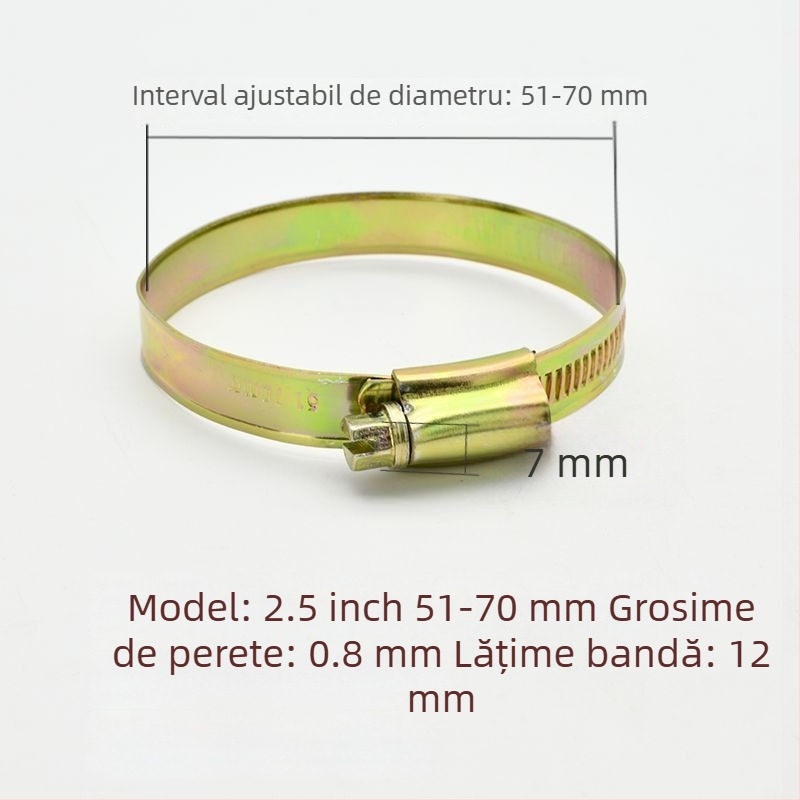 Colier pentru furtun de apă - îngroșat și mai lat, diametru nominal 26 mm, diametru de fixare 25 mm, marcă: Altă