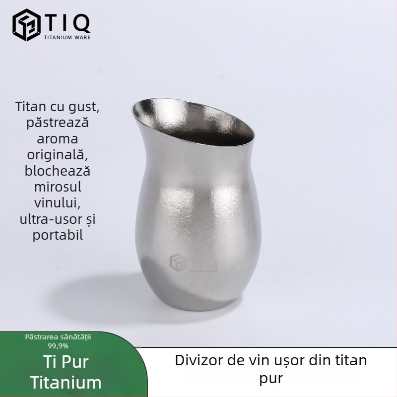 Sticlă de vin din titan – capacitate mare, cilindrică, sigilată, portabilă pentru exterior și uz casnic