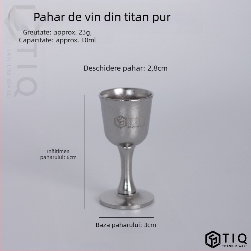 Sticlă de vin din titan – capacitate mare, cilindrică, sigilată, portabilă pentru exterior și uz casnic
