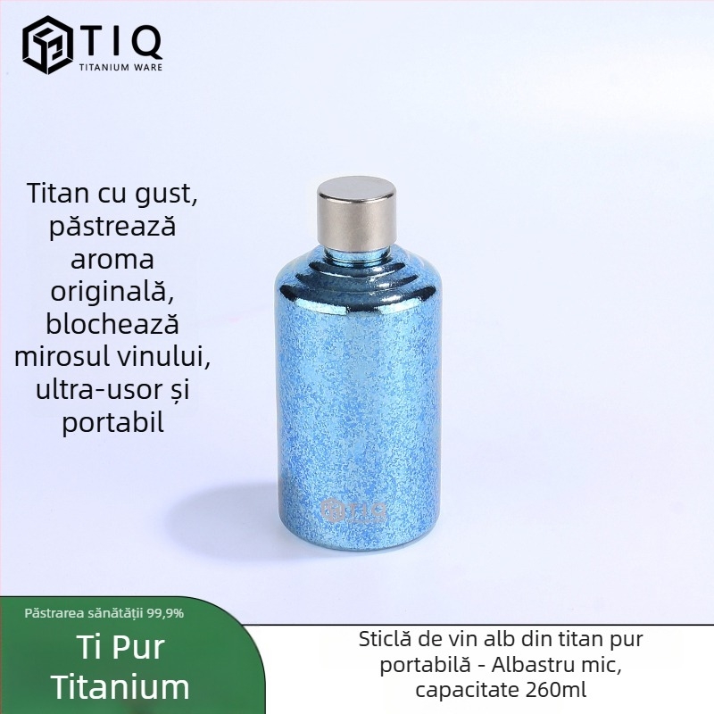 Sticlă de vin din titan – capacitate mare, cilindrică, sigilată, portabilă pentru exterior și uz casnic