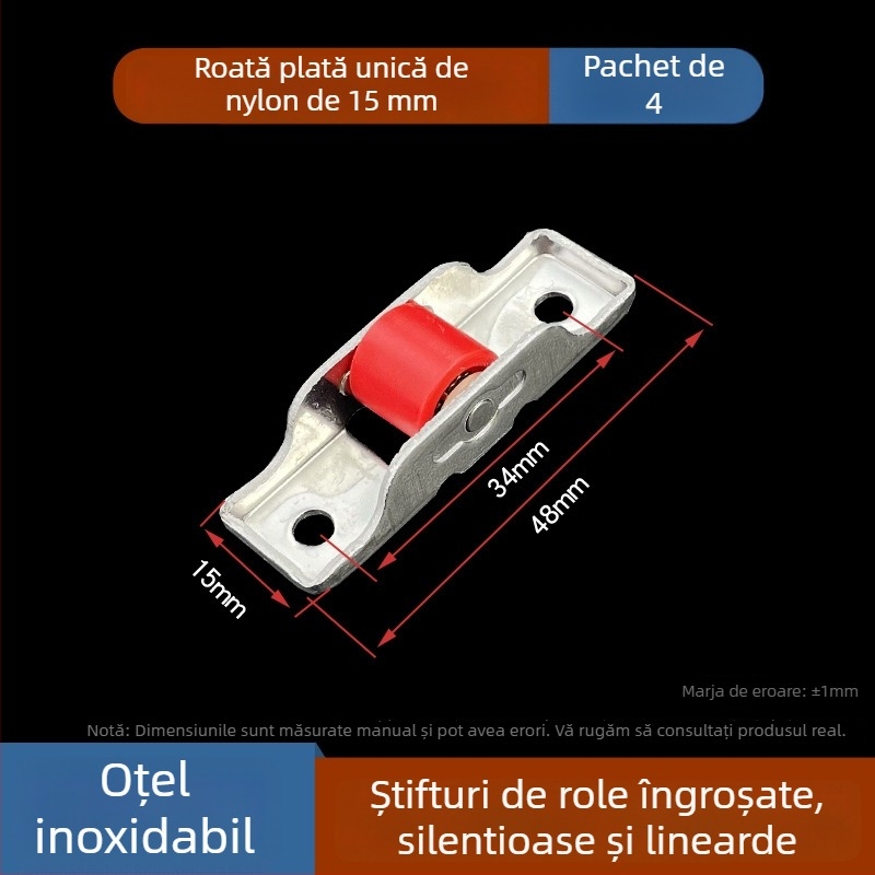 Rola inferioară de ghidare pentru uși și ferestre (Material: oțel inoxidabil; Model: 80/88; Brand: Spring shaping; Utilizare: uși și ferestre; Stil: modern simplu)