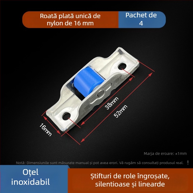 Rola inferioară de ghidare pentru uși și ferestre (Material: oțel inoxidabil; Model: 80/88; Brand: Spring shaping; Utilizare: uși și ferestre; Stil: modern simplu)