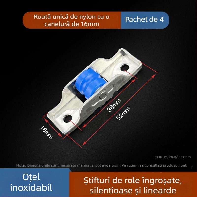 Rola inferioară de ghidare pentru uși și ferestre (Material: oțel inoxidabil; Model: 80/88; Brand: Spring shaping; Utilizare: uși și ferestre; Stil: modern simplu)