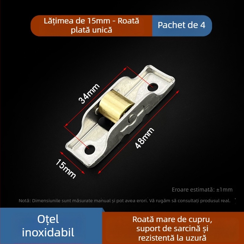 Rola inferioară de ghidare pentru uși și ferestre (Material: oțel inoxidabil; Model: 80/88; Brand: Spring shaping; Utilizare: uși și ferestre; Stil: modern simplu)