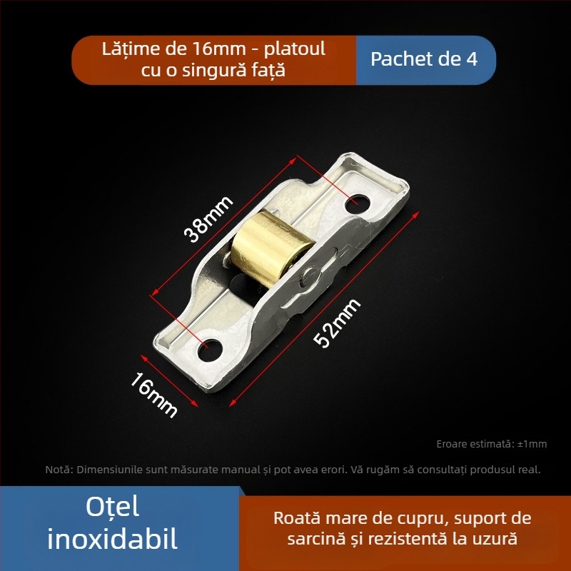 Rola inferioară de ghidare pentru uși și ferestre (Material: oțel inoxidabil; Model: 80/88; Brand: Spring shaping; Utilizare: uși și ferestre; Stil: modern simplu)