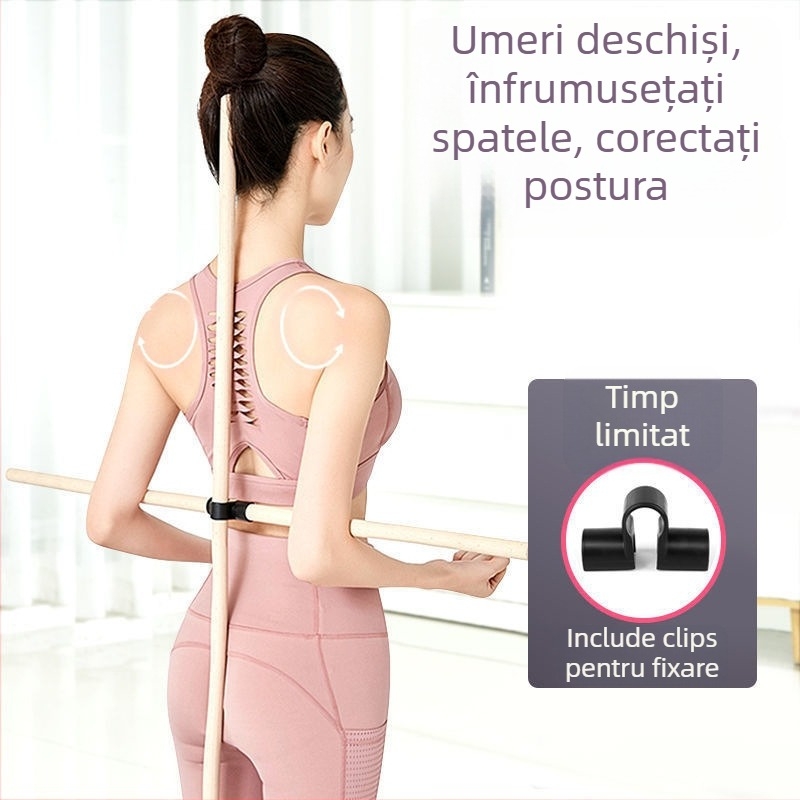 Băț de yoga pentru corectarea posturii – reducerea cocoșării, deschiderea umerilor și a spatelui – ajutor de antrenament pentru copii, marca Shining