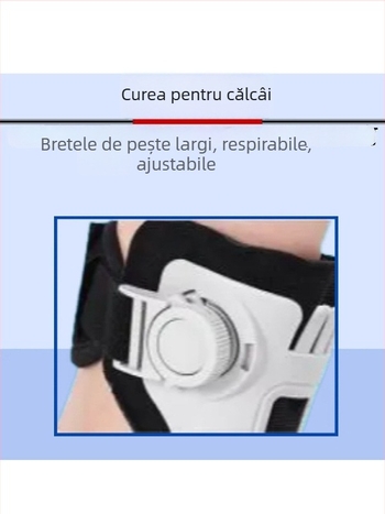 Ortază pentru piciorul căzut și gleznă, cu carcasă din rășină și căptușeală din SBR; Brand: Zongxiang; Model: Ortază pentru piciorul căzut; Părți aplicabile: picioare