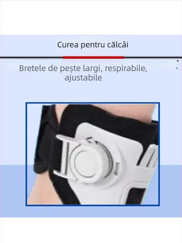 Ortază pentru piciorul căzut și gleznă, cu carcasă din rășină și căptușeală din SBR; Brand: Zongxiang; Model: Ortază pentru piciorul căzut; Părți aplicabile: picioare