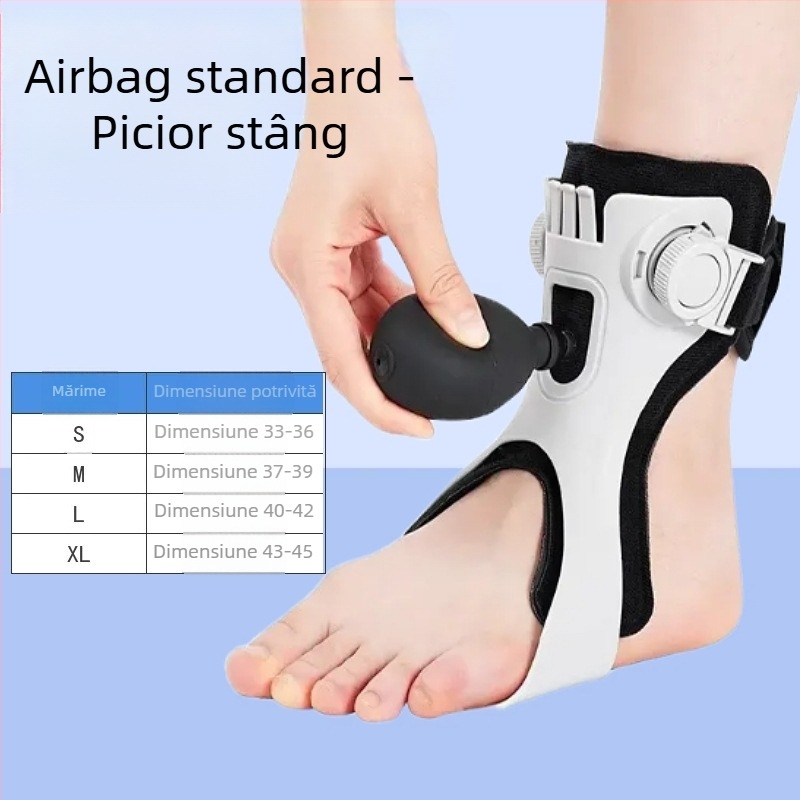 Ortază pentru piciorul căzut și gleznă, cu carcasă din rășină și căptușeală din SBR; Brand: Zongxiang; Model: Ortază pentru piciorul căzut; Părți aplicabile: picioare