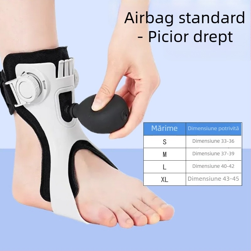 Ortază pentru piciorul căzut și gleznă, cu carcasă din rășină și căptușeală din SBR; Brand: Zongxiang; Model: Ortază pentru piciorul căzut; Părți aplicabile: picioare