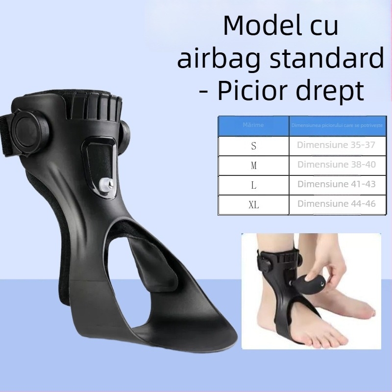 Ortază pentru piciorul căzut și gleznă, cu carcasă din rășină și căptușeală din SBR; Brand: Zongxiang; Model: Ortază pentru piciorul căzut; Părți aplicabile: picioare