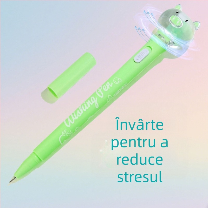 Pix de evidență cu temă macarons, scriere lină, seria Cartoon Cute, corp din plastic, neșters, vârf din alt material