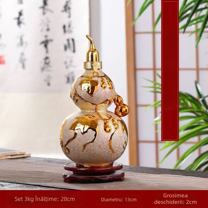 Sticlă de vin din ceramică Jinggui, tendință națională, stil chinez nou, lansare vara 2020, ambalaj tip set