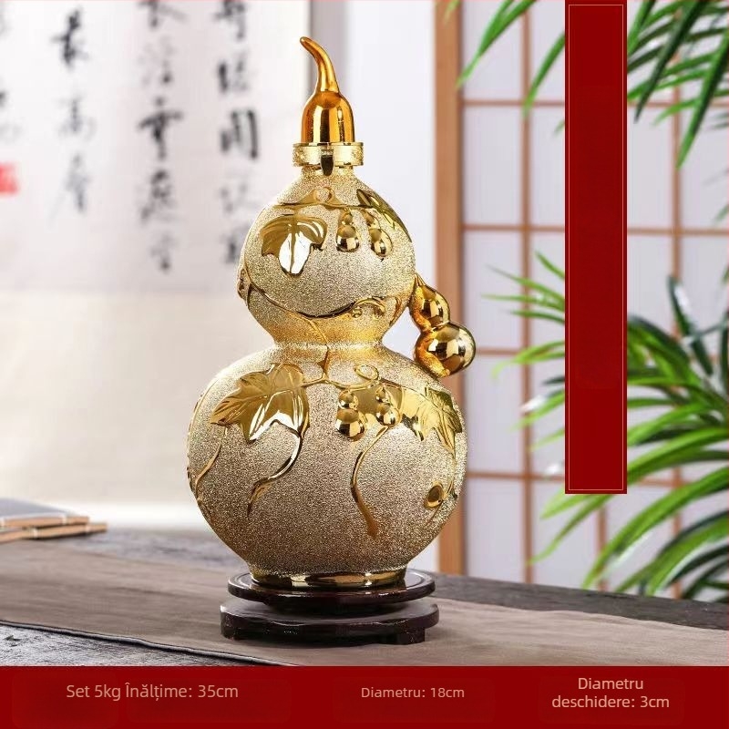 Sticlă de vin din ceramică Jinggui, tendință națională, stil chinez nou, lansare vara 2020, ambalaj tip set