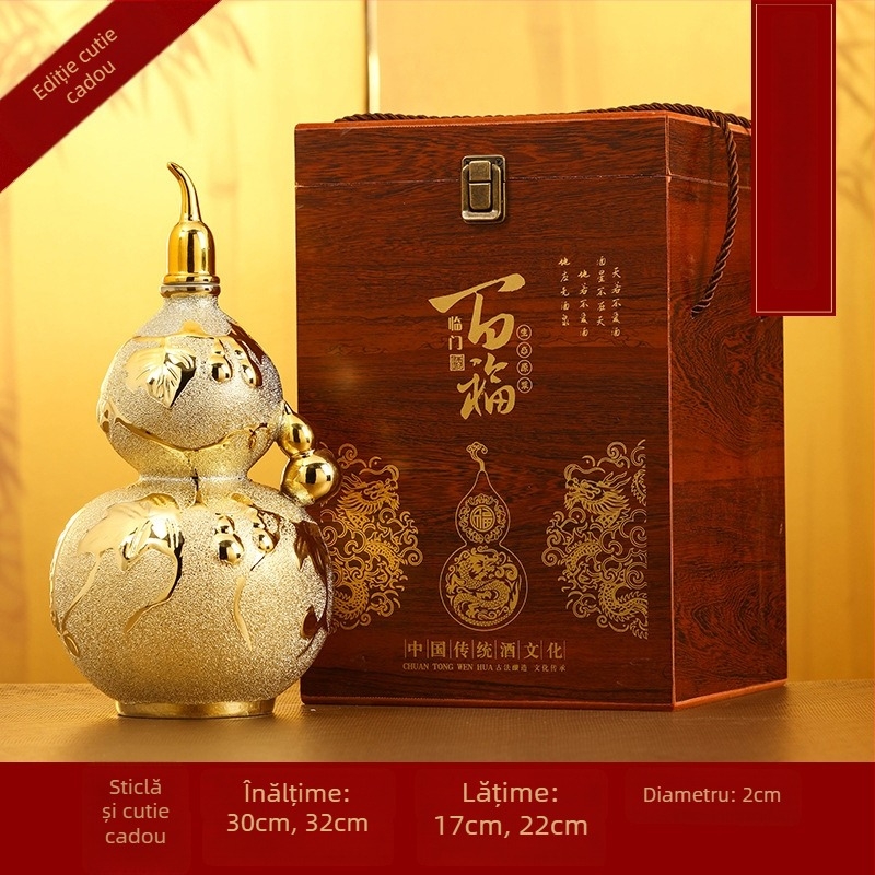 Sticlă de vin din ceramică Jinggui, tendință națională, stil chinez nou, lansare vara 2020, ambalaj tip set