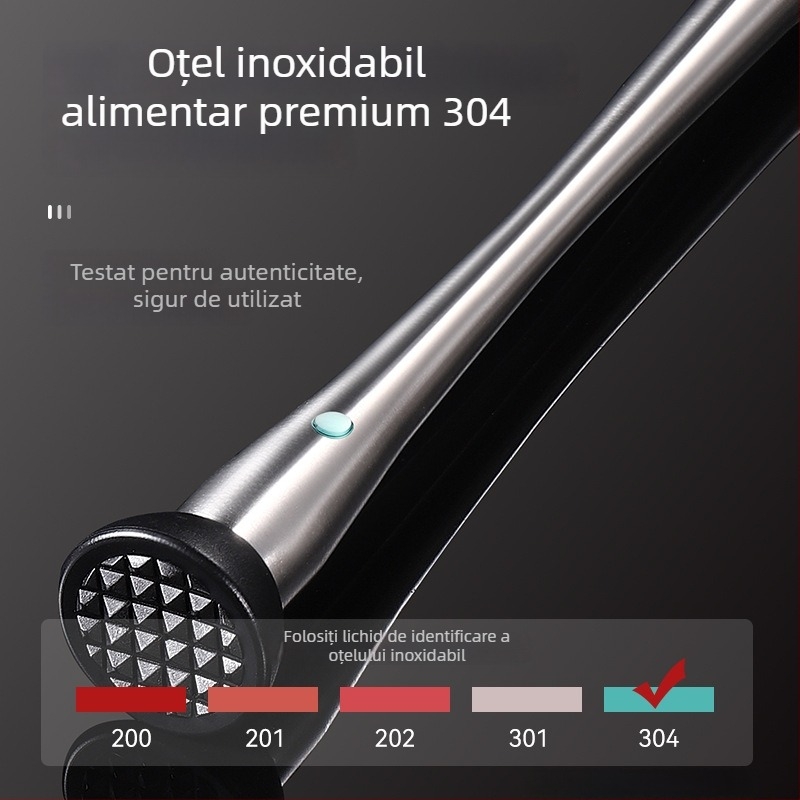 Aijige Oțel Inox 304 Ciocan pentru zdrobirea gheții și muddler pentru suc, pentru ceai cu lămâie - Stil modern simplu