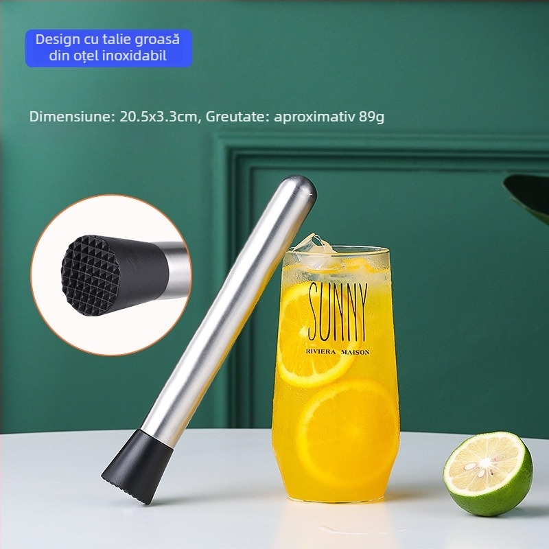 Aijige Oțel Inox 304 Ciocan pentru zdrobirea gheții și muddler pentru suc, pentru ceai cu lămâie - Stil modern simplu
