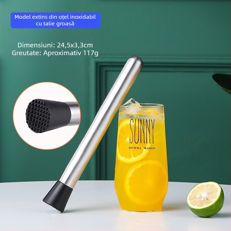 Aijige Oțel Inox 304 Ciocan pentru zdrobirea gheții și muddler pentru suc, pentru ceai cu lămâie - Stil modern simplu