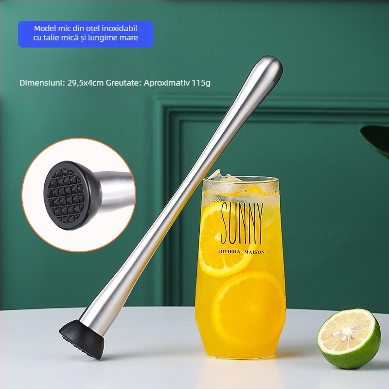 Aijige Oțel Inox 304 Ciocan pentru zdrobirea gheții și muddler pentru suc, pentru ceai cu lămâie - Stil modern simplu