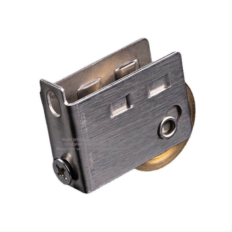 Rola pentru uși glisante (rola inferioară) tip 828, oțel inoxidabil, diametru exterior 28 mm, diametru ax 14,4 mm, sarcină maximă 50 kg, pentru uși și ferestre din aluminiu