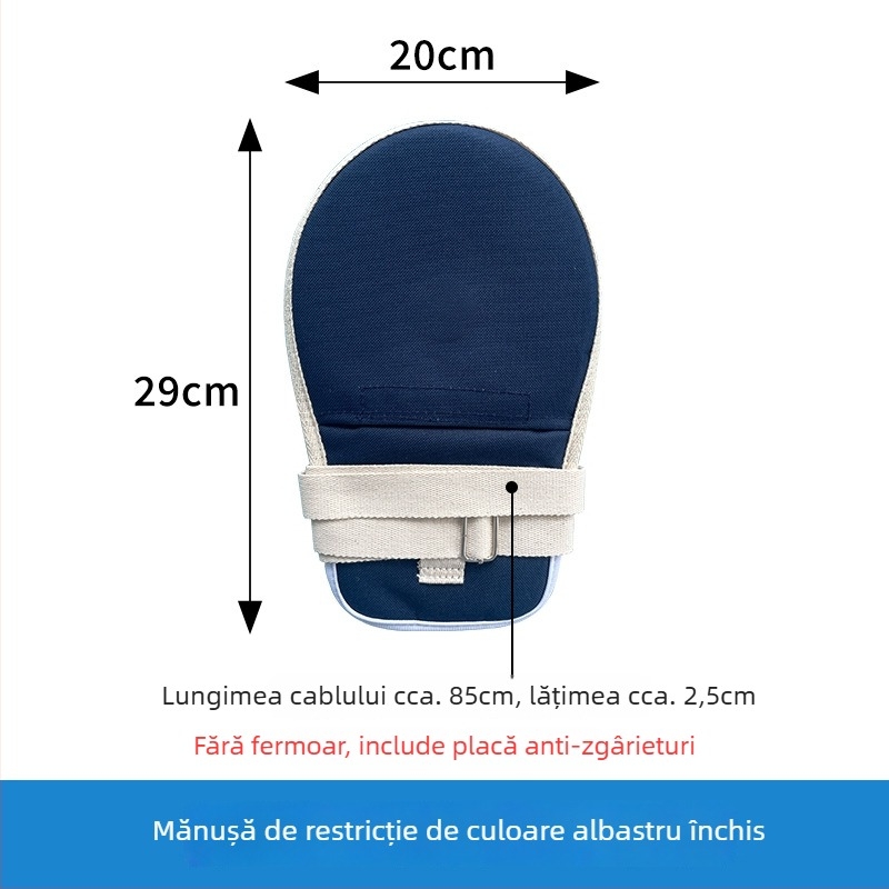 Mănuși de restricție pentru persoane vârstnice imobilizate, plasă de poliester cu căptușeală din bumbac, calde, protecție la praf, anti-tăiere