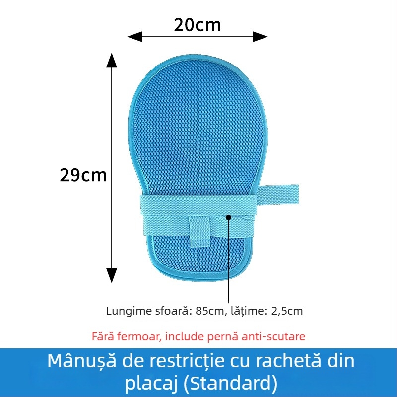 Mănuși de restricție pentru persoane vârstnice imobilizate, plasă de poliester cu căptușeală din bumbac, calde, protecție la praf, anti-tăiere