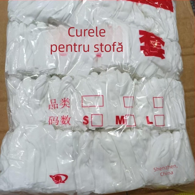 Coturi de degete din bumbac antistatice, 500 bucăți | SHC, Protecție pentru muncă, 60 g