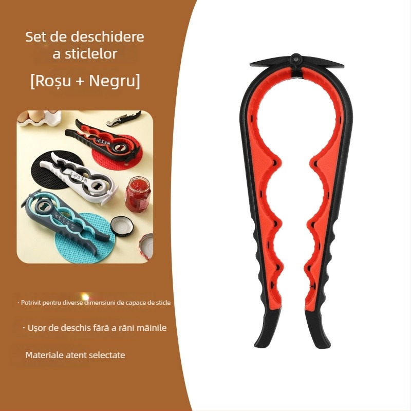 Set de deschizătoare pentru sticle și conserve, portabil, pentru o varietate de conserve