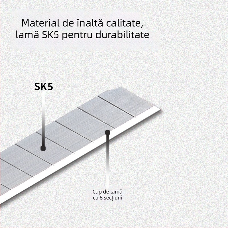 Cuțit de artă Deli, corp din plastic/metal, lățimea lamei 18 mm, grosimea lamei 0,5 mm, modelul 2001-2057