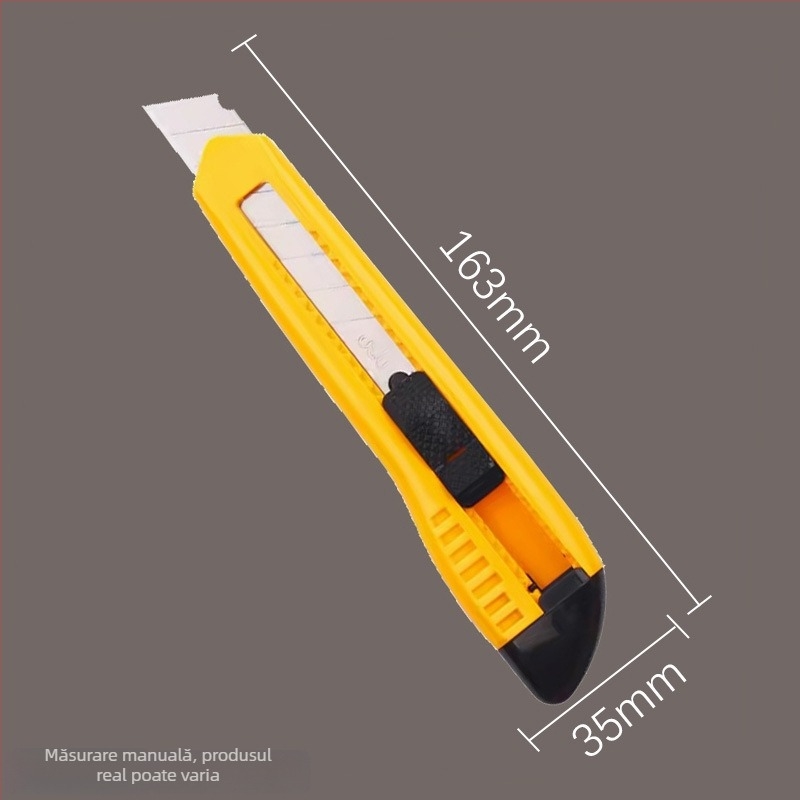 Cuțit de artă Deli, corp din plastic/metal, lățimea lamei 18 mm, grosimea lamei 0,5 mm, modelul 2001-2057