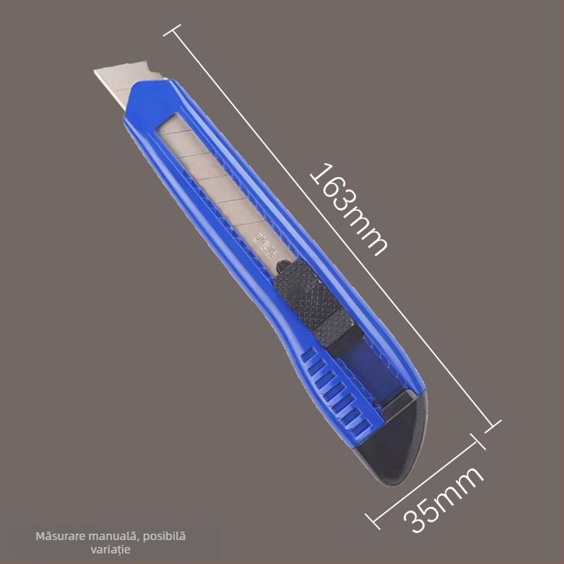 Cuțit de artă Deli, corp din plastic/metal, lățimea lamei 18 mm, grosimea lamei 0,5 mm, modelul 2001-2057