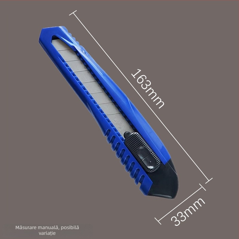 Cuțit de artă Deli, corp din plastic/metal, lățimea lamei 18 mm, grosimea lamei 0,5 mm, modelul 2001-2057