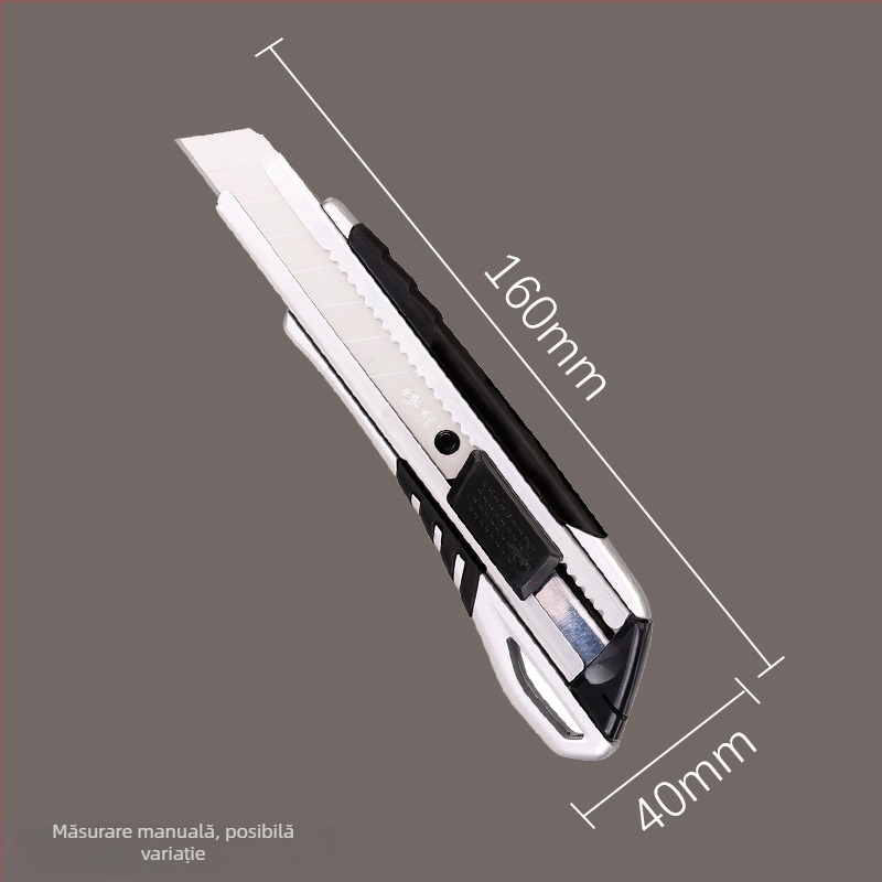 Cuțit de artă Deli, corp din plastic/metal, lățimea lamei 18 mm, grosimea lamei 0,5 mm, modelul 2001-2057