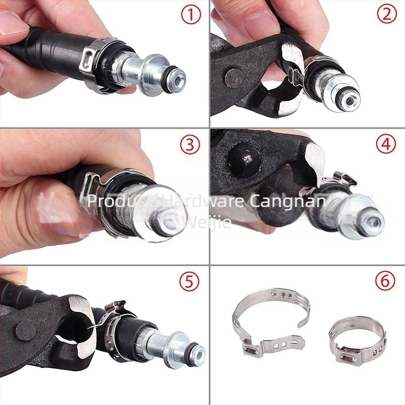 Set cu o singură clemă, diametru nominal 6–28,6 mm, diametru de prindere 6–29,6 mm, interval de aplicație 7–21