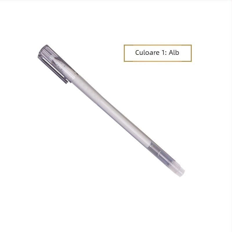 Pix fosforescent pentru jurnal, stilou cu contur pentru evidențiere, model 972-A, corp din plastic, ambalare în pungă, personalizare disponibilă