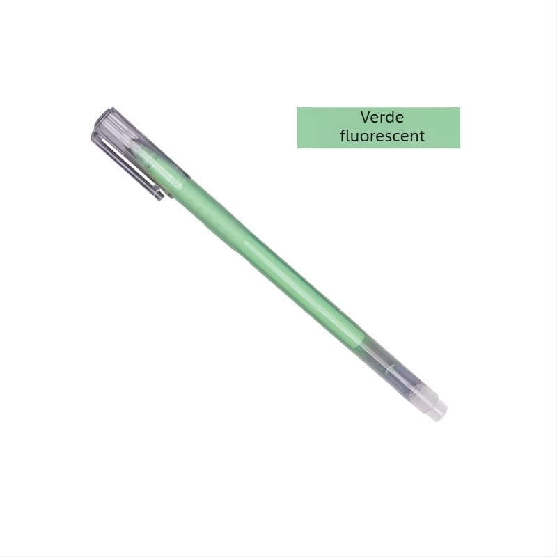 Pix fosforescent pentru jurnal, stilou cu contur pentru evidențiere, model 972-A, corp din plastic, ambalare în pungă, personalizare disponibilă