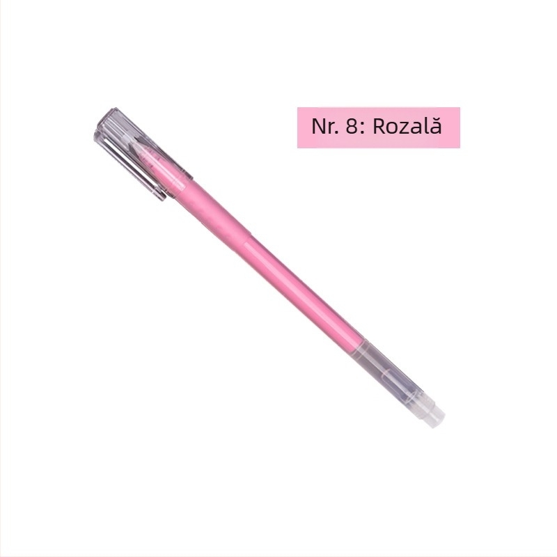 Pix fosforescent pentru jurnal, stilou cu contur pentru evidențiere, model 972-A, corp din plastic, ambalare în pungă, personalizare disponibilă