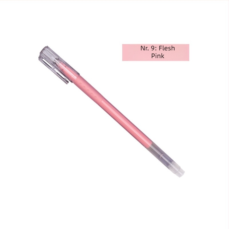 Pix fosforescent pentru jurnal, stilou cu contur pentru evidențiere, model 972-A, corp din plastic, ambalare în pungă, personalizare disponibilă