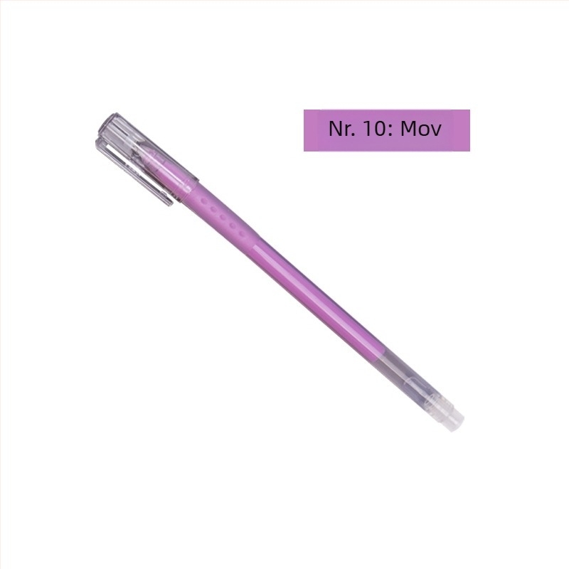 Pix fosforescent pentru jurnal, stilou cu contur pentru evidențiere, model 972-A, corp din plastic, ambalare în pungă, personalizare disponibilă