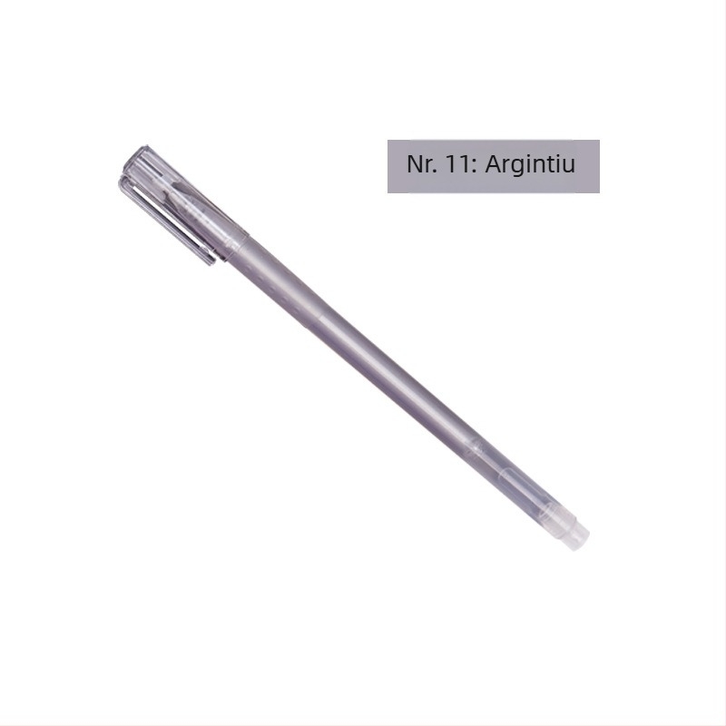 Pix fosforescent pentru jurnal, stilou cu contur pentru evidențiere, model 972-A, corp din plastic, ambalare în pungă, personalizare disponibilă